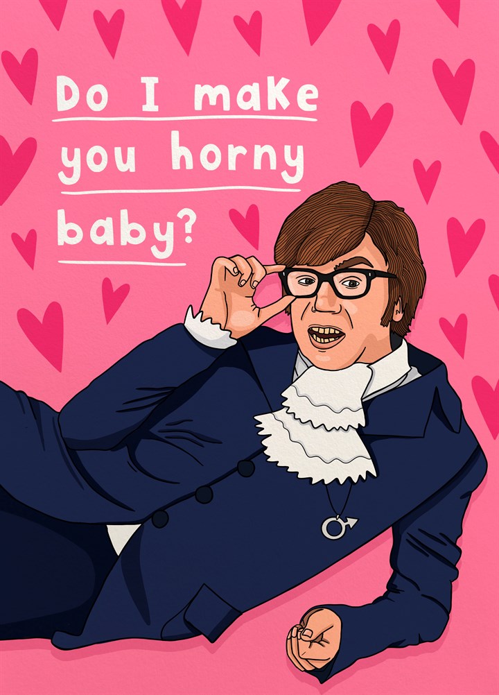 Horny Baby Austin Powers Valentine's Card