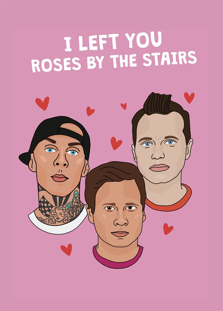 Blink-182 Roses By The Stairs Valentine's Card