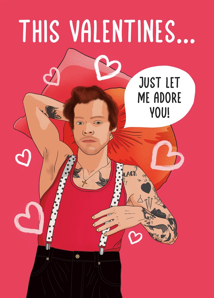 Harry Styles Adore You Valentine's Card