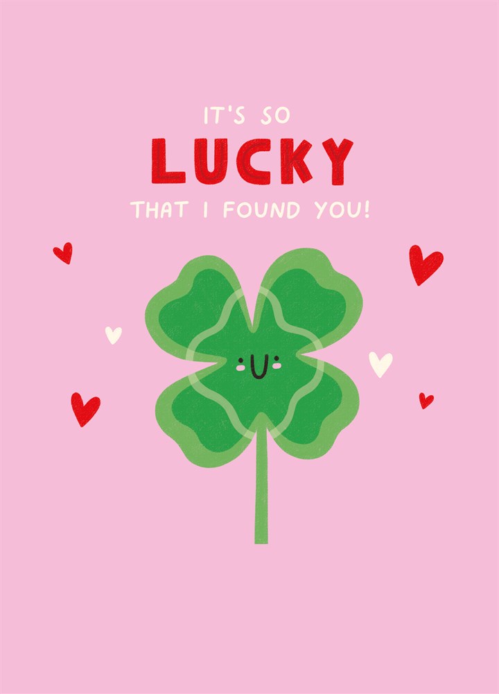 Lucky Clover Valentine's Card