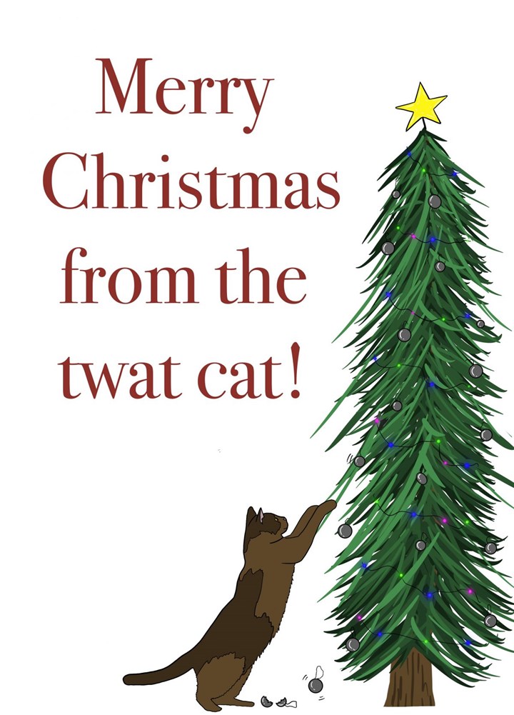 Twat Cat Card