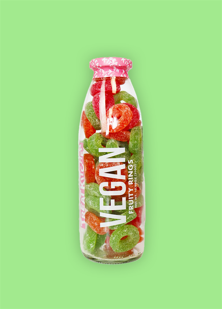 Vegan Fruity Rings Sweets Bottle