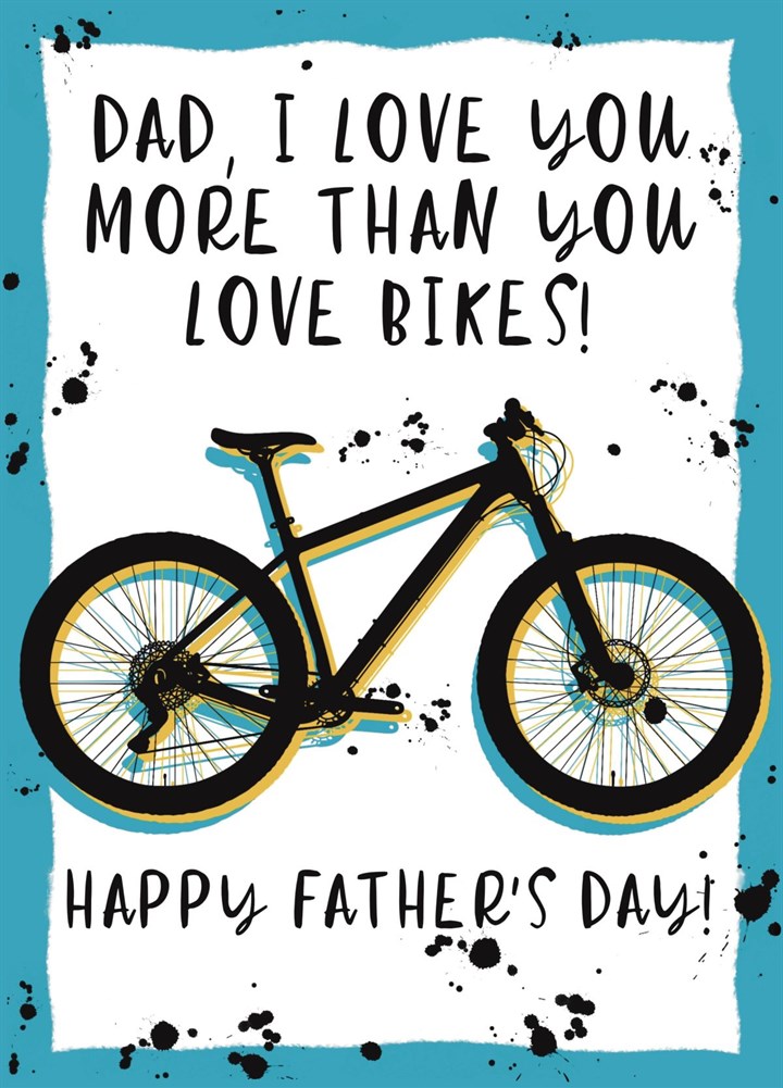 Mountain Bike Dad Oily Father's Day Card