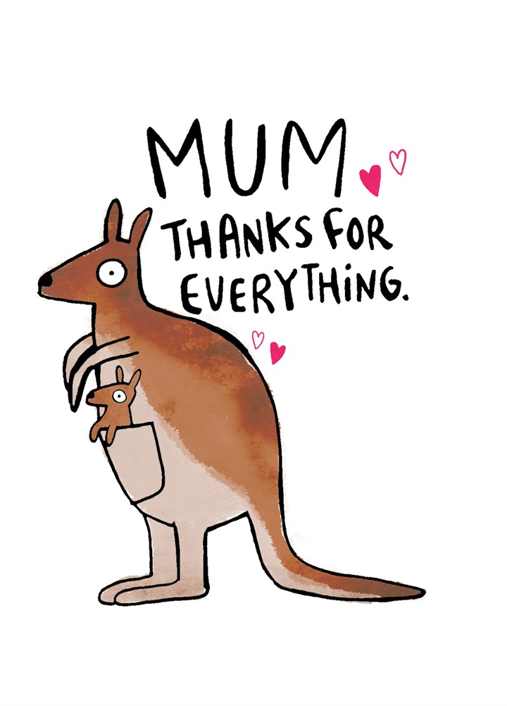 Kangaroo Mum Card