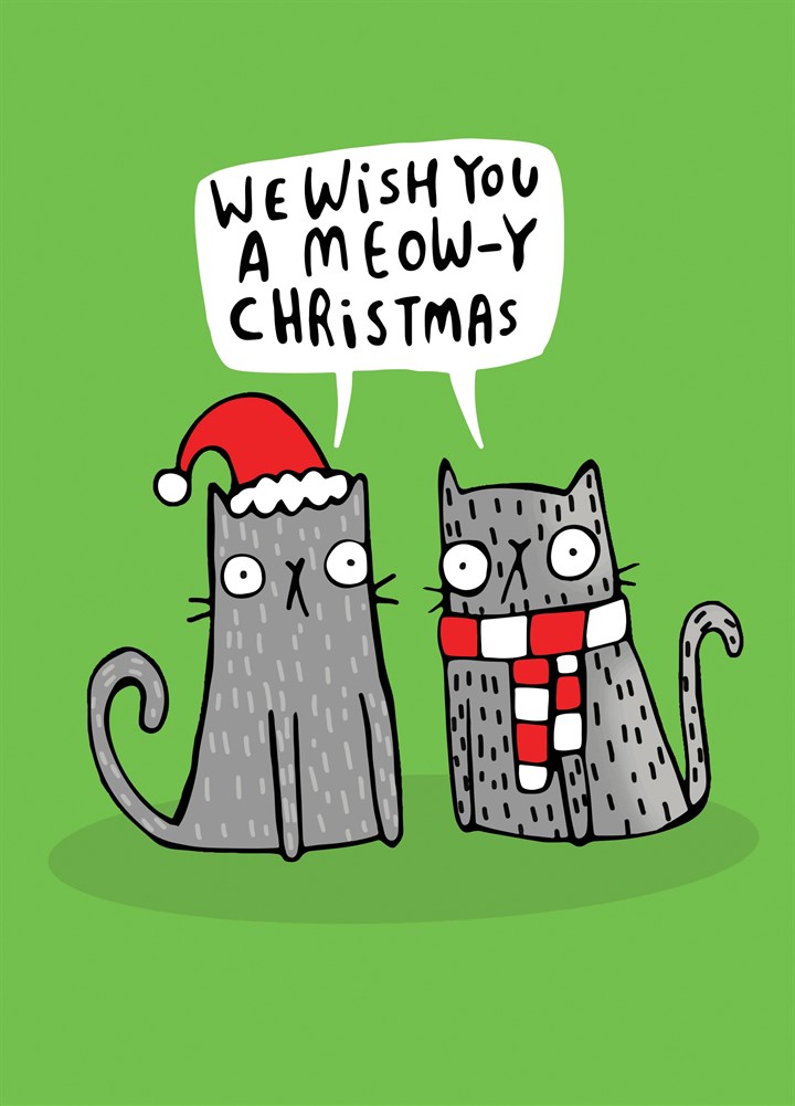We Wish You A Meow-Y Christmas Card