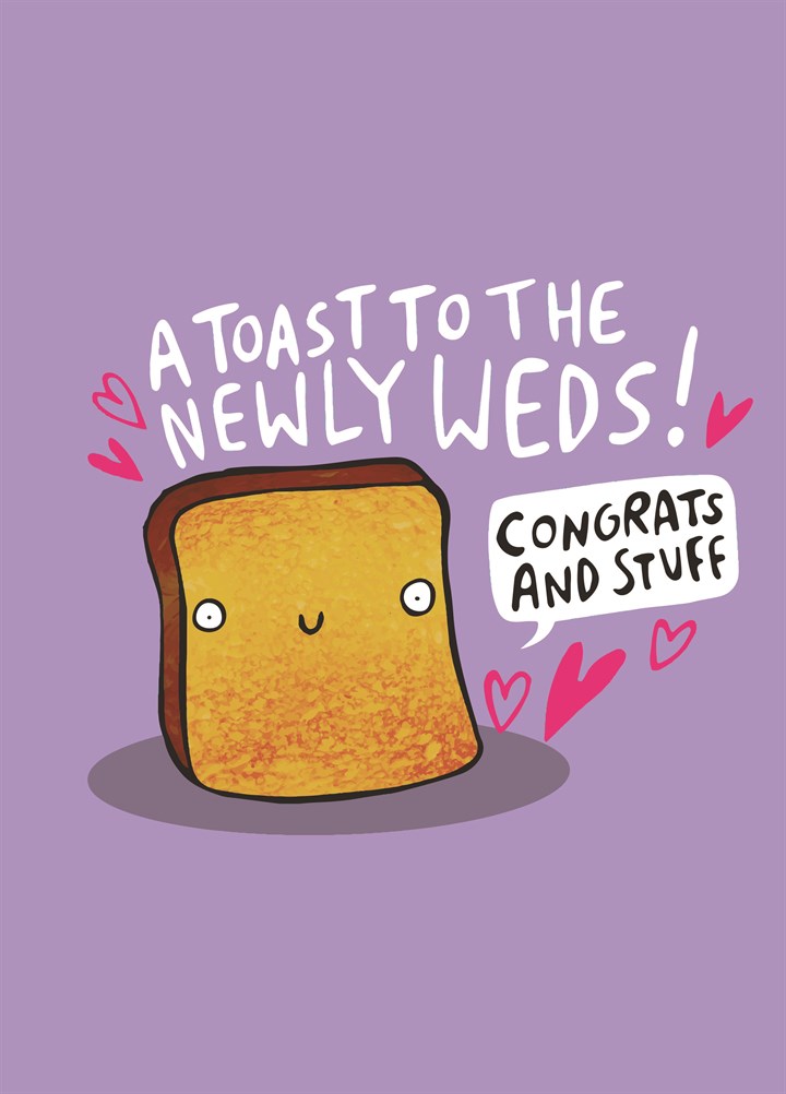 A Toast To The Newly Weds Card