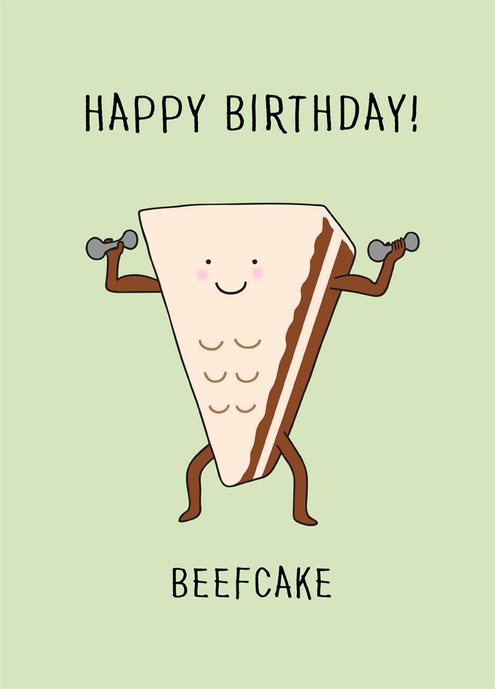 Happy Birthday Beefcake Card