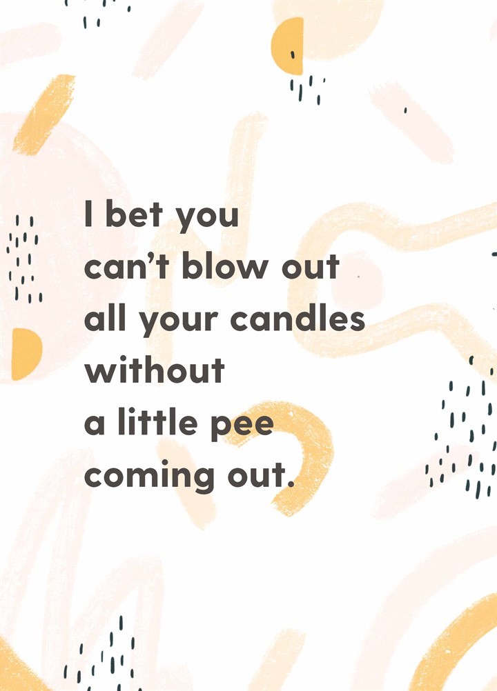 Blow Out Your Candles Card