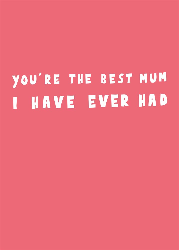 The Best Mum Card