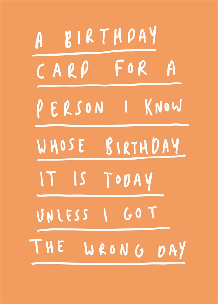 Whose Birthday Card