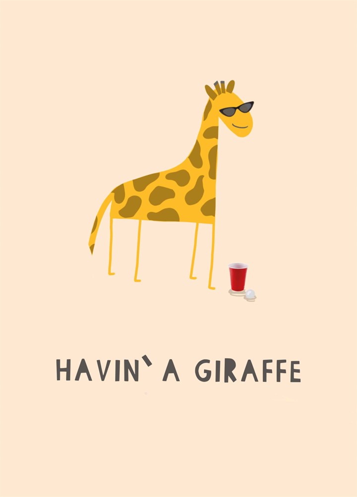 Havin A Giraffe Card