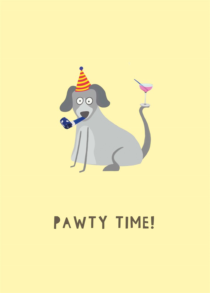 Pawty Time Card