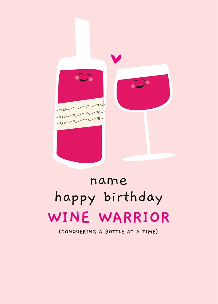 Wine Warrior Card