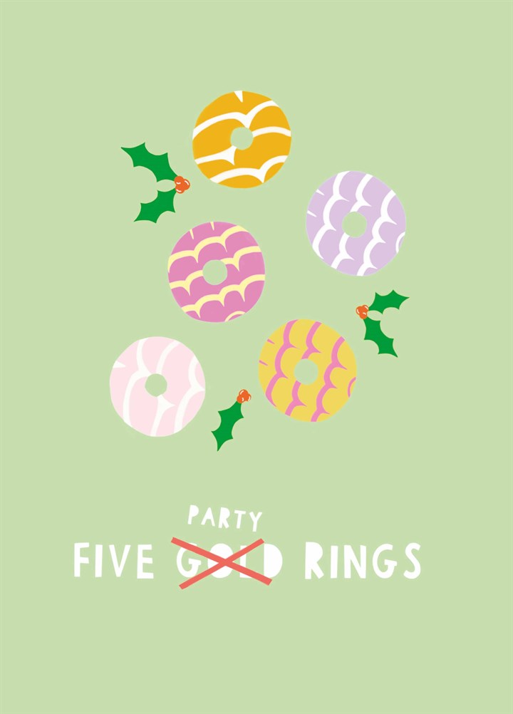 Five Party Rings Card
