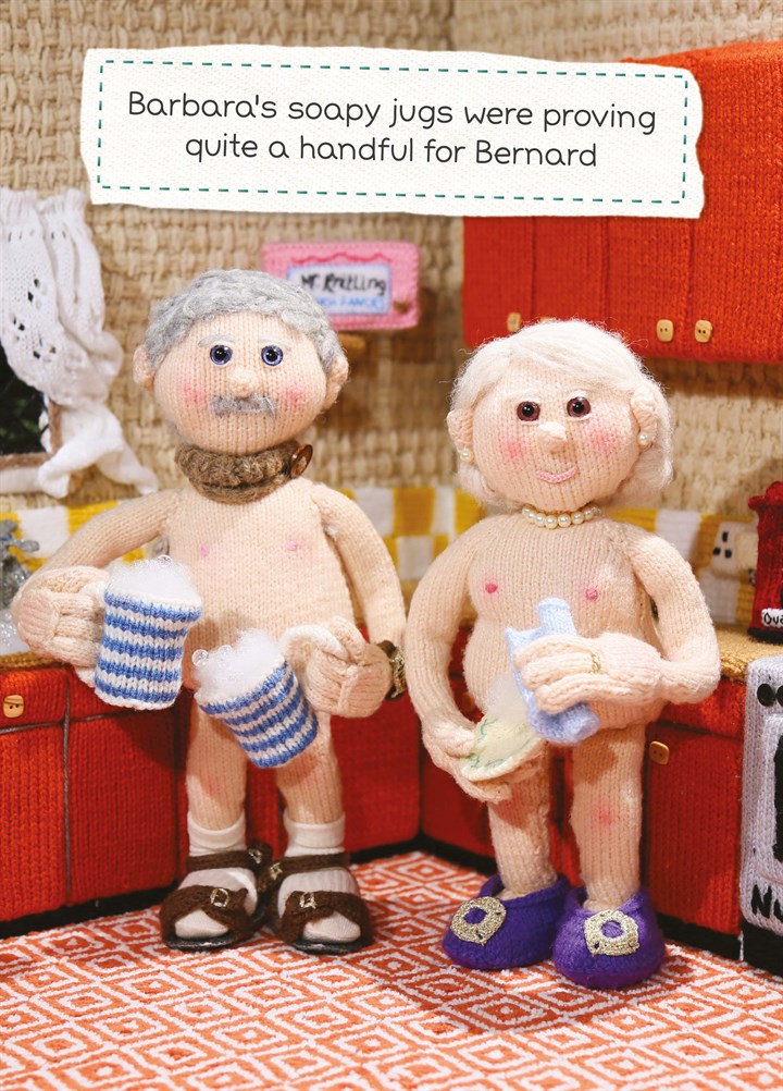 Barbara's Soapy Jugs Card