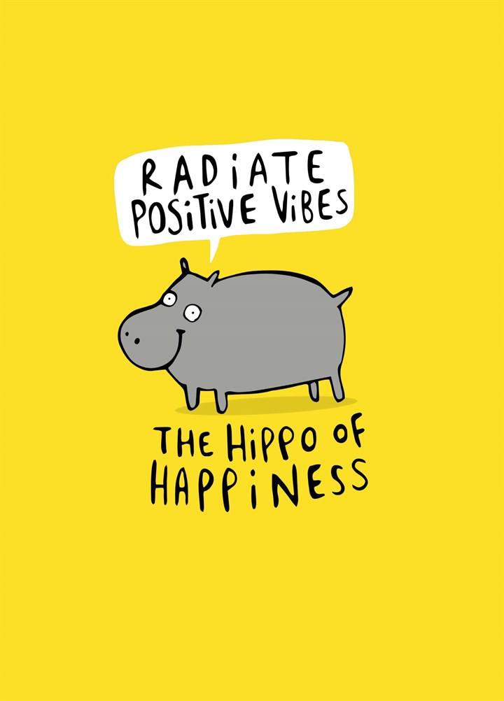 Hippo Of Happiness Card