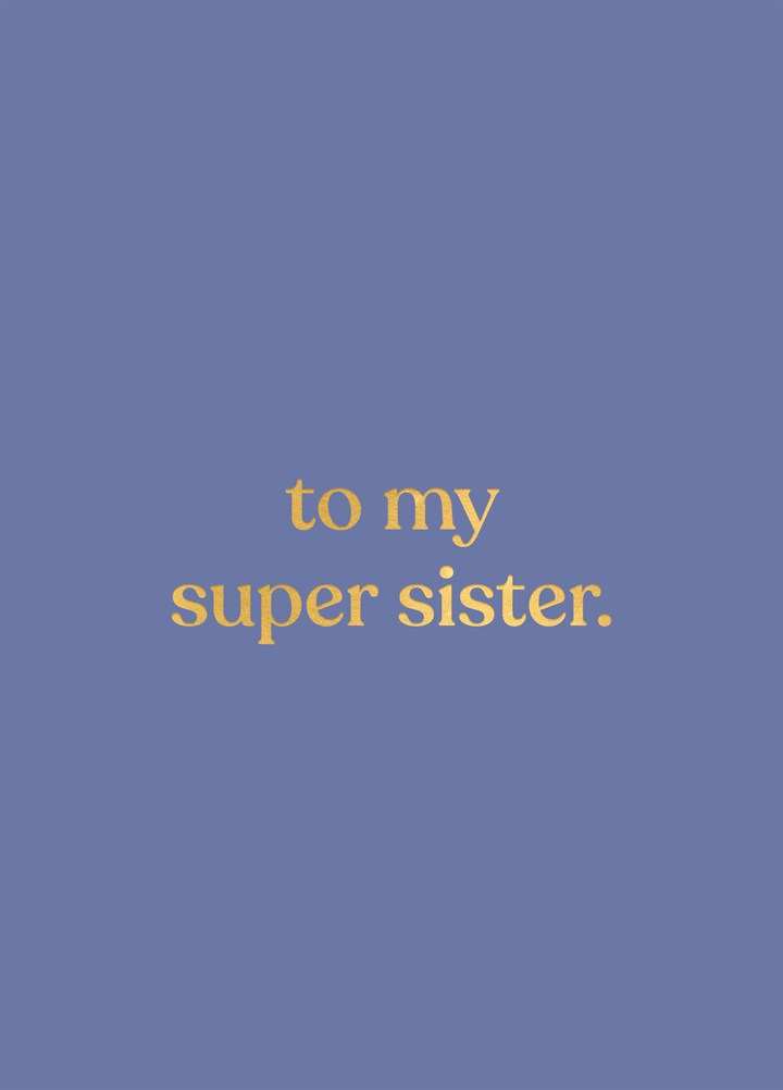 Super Sister Card
