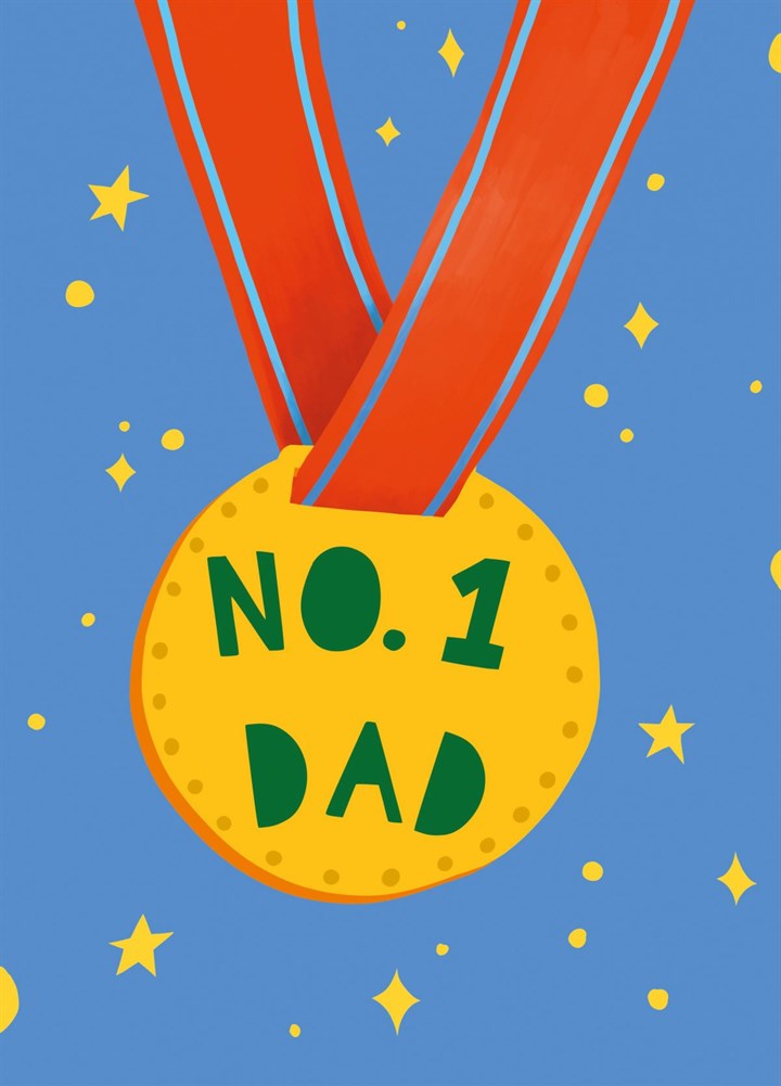 No1 Dad Card