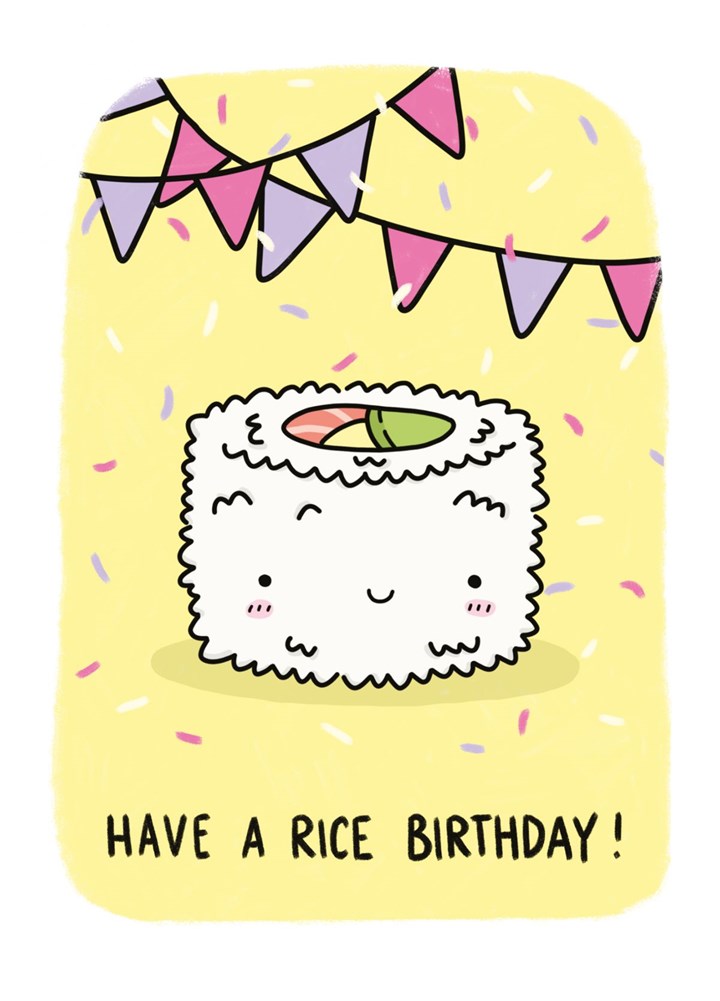 Have A Rice Birthday Card