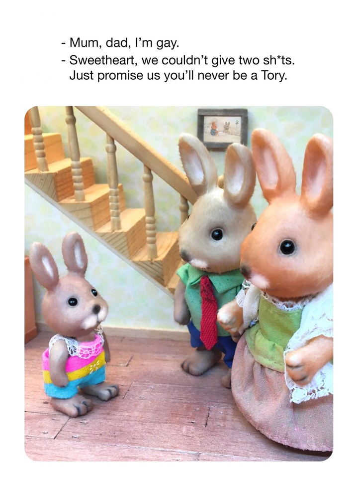 Never Be A Tory Card