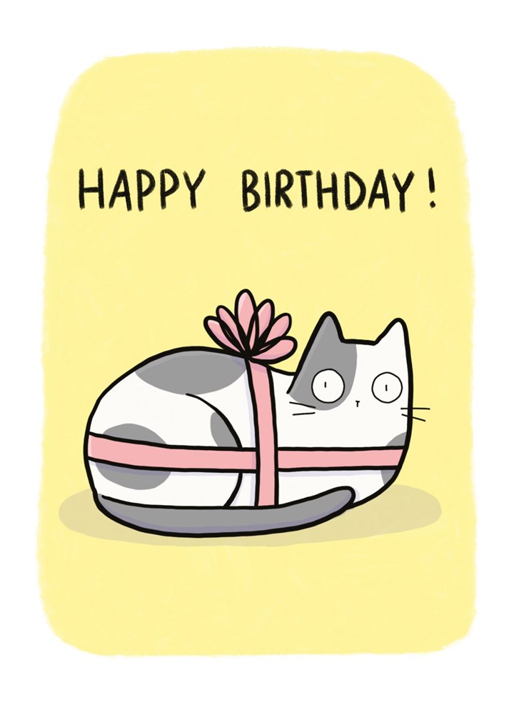 Birthday Cat Surprise Card