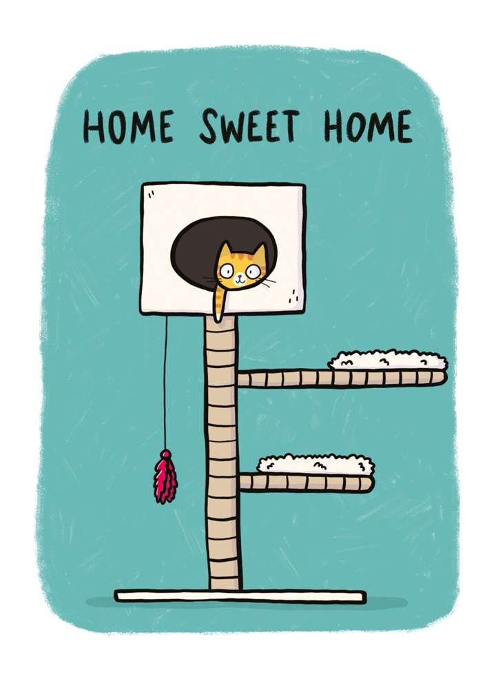 Home Sweet Home Cat Tower Card