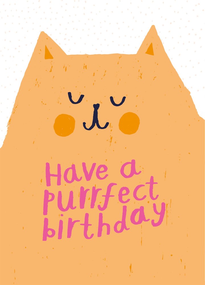 Purr-fect Birthday Card