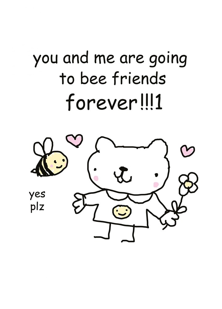 Bee Friends Forever Card