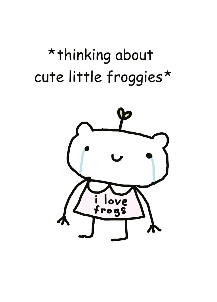 I Love Frogs Card