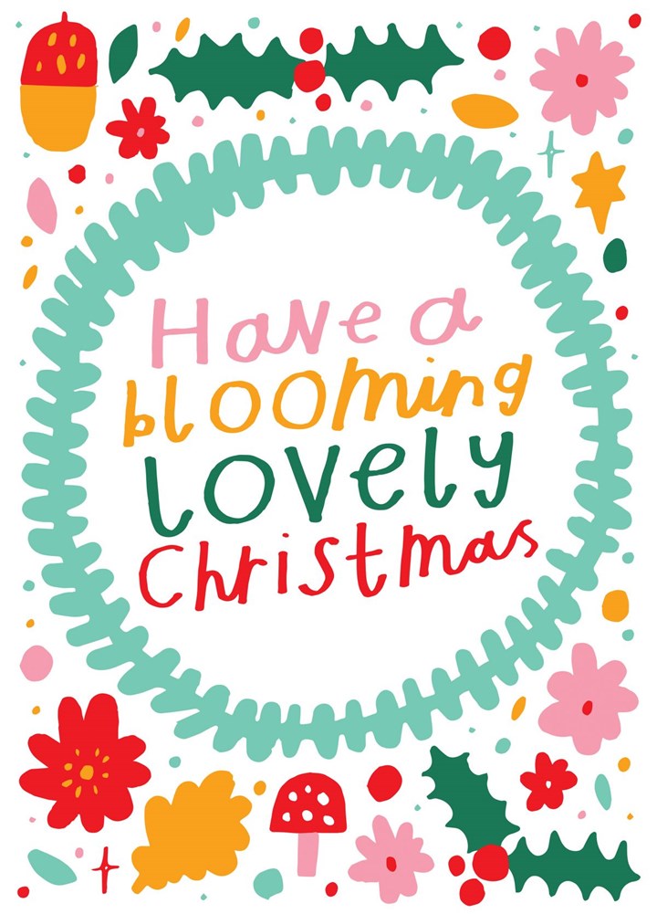 Blooming Lovely Christmas Card