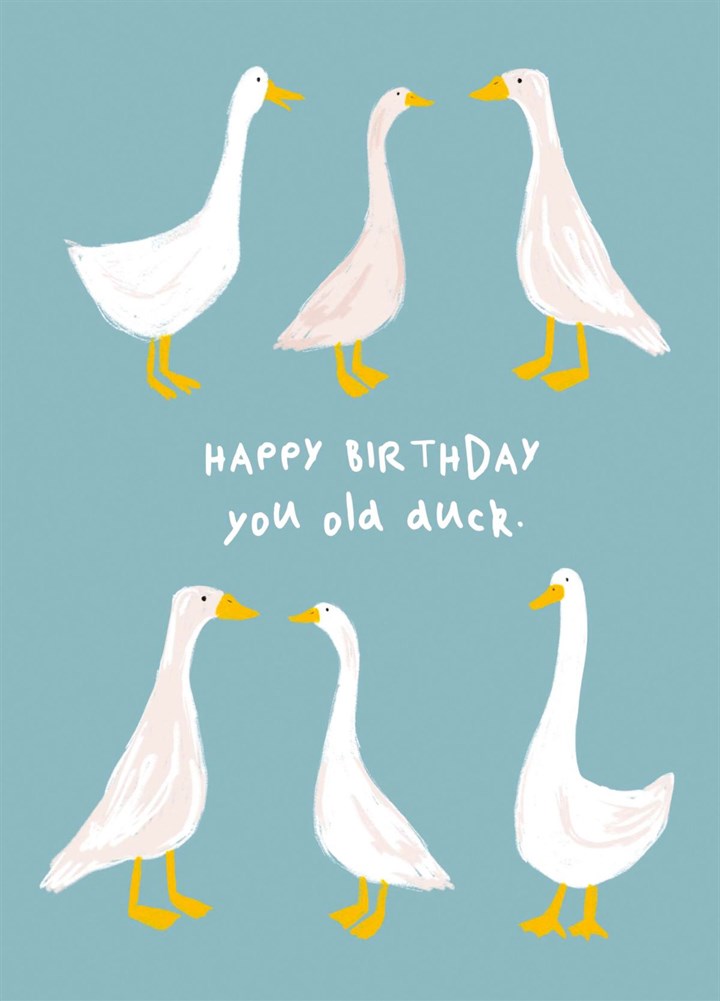 Happy Birthday You Old Duck Card