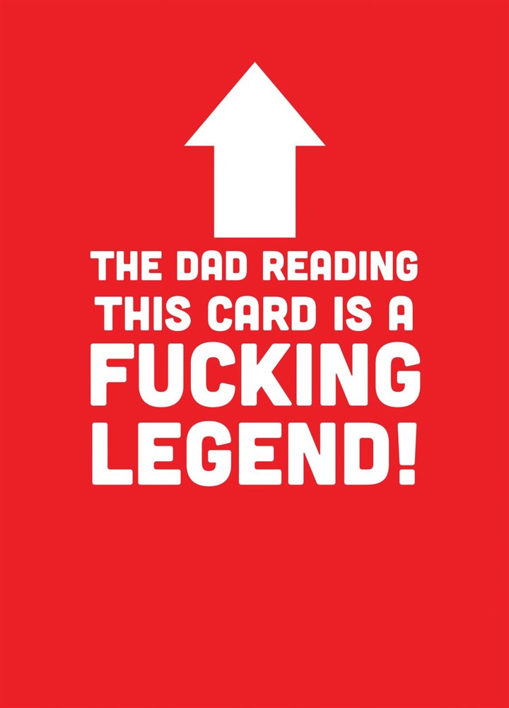 Fucking Legend Father's Day Card
