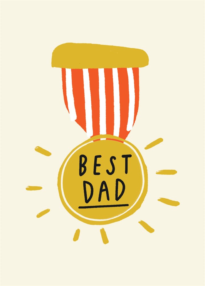 Best Dad Medal Father's Day Card