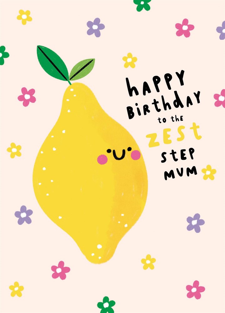 Zest Step Mum Birthday Card