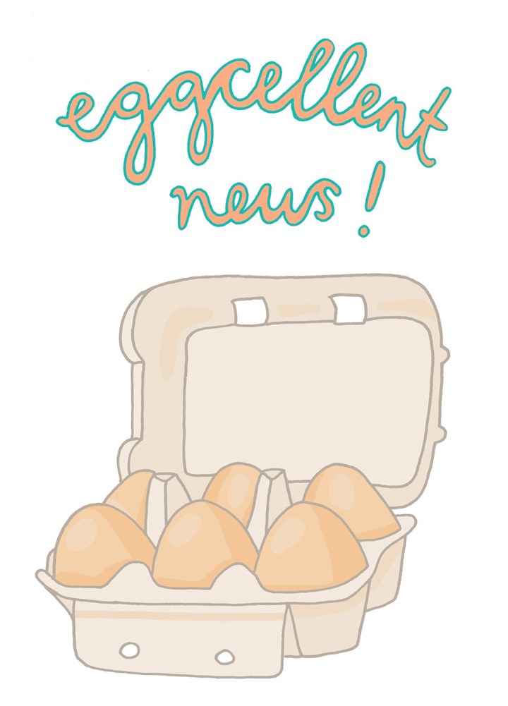 Eggcellent News! Card