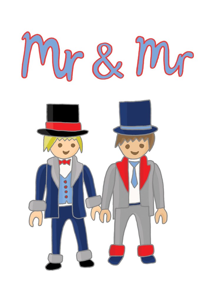 Mr And Mr Wedding Card