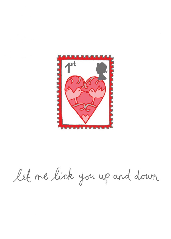 Let Me Lick You Up And Down Card