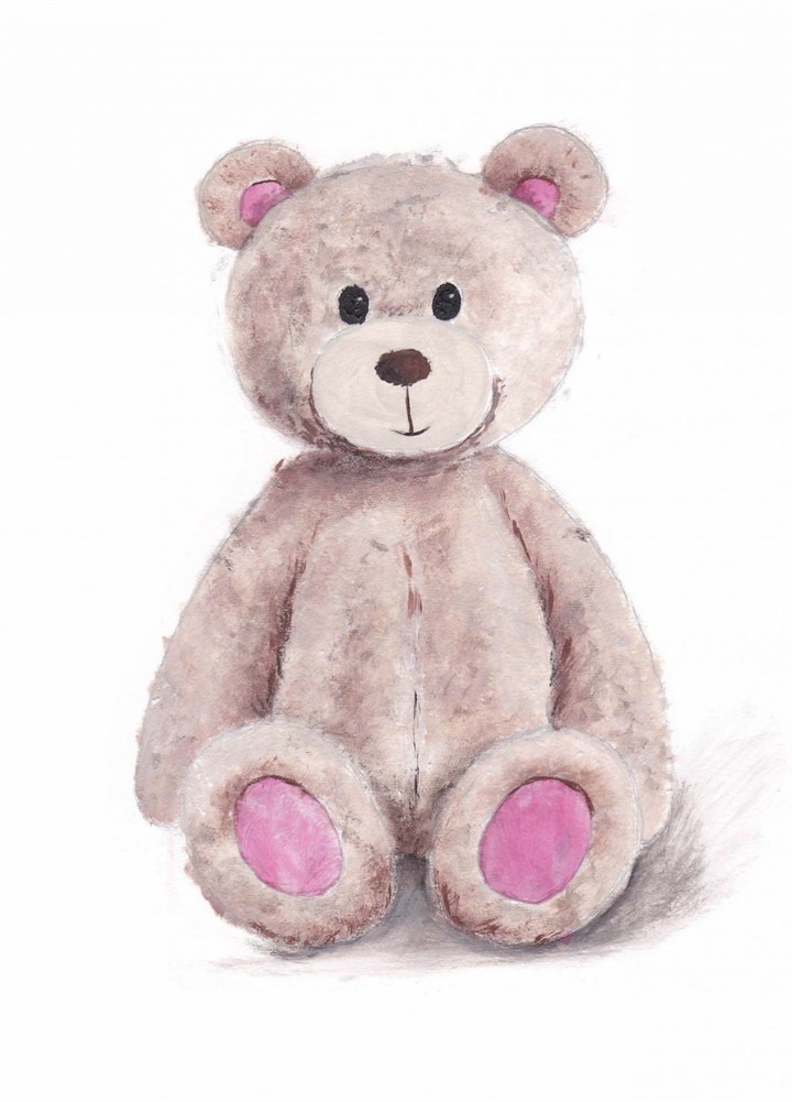 Teddy Bear Pink Card