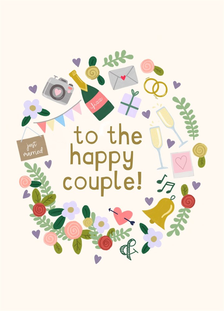 To The Happy Couple! Wedding Card