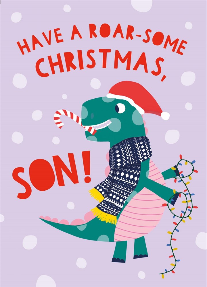 Have A Roar-some Christmas, Son Card