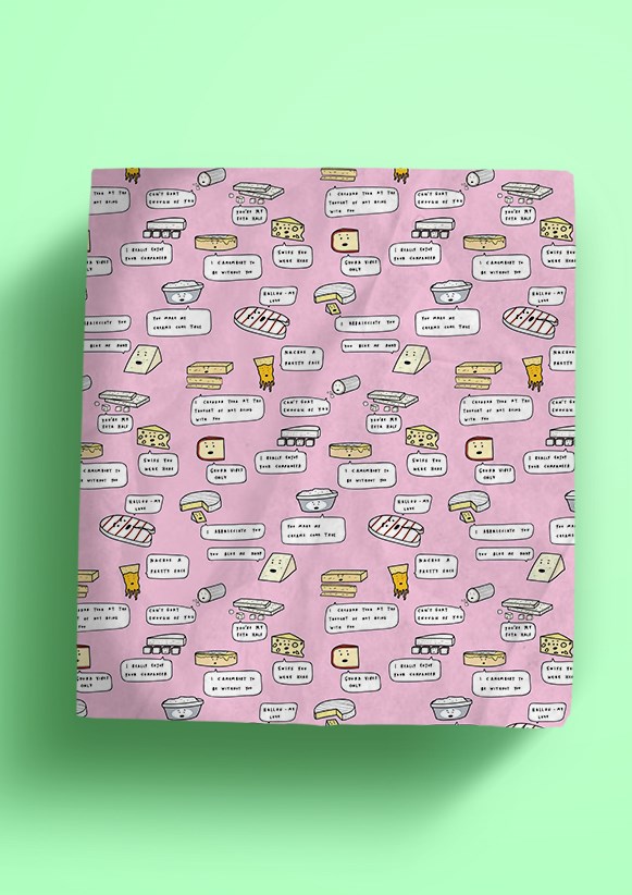 Cheese Puns Gift Wrap