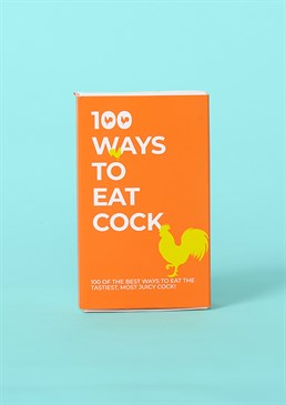 Coq au vin anyone? Calling all cock munchers! 100 tasty chicken recipes Easy to follow instruction cards Great gift for the dirty minded We're talking about 100 ways to eat chicken of course, what else would we mean? Get your mind out the gutter! From bacon-wrapped cock to Chinese cock salad, if you know any aspiring chefs, this is the perfect gift to get them started. Each recipe card includes timings, serving info, ingredients, directions and a unique juicy cock rating! A sure-fire way to make cooking more fun, work your way through these delicious recipes and satisfy those cravings. You've kind of got to like cock, so sadly not one for your vegetarian and vegan pals...  For Her For Him Rude Gifts Gifts Under A Tenner Secret Santa Novelty Gifts