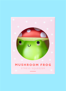 <p>Introducing the Mushroom Frog Stress Squeezer! With its super cute design featuring a mushroom frog friend, this stress reliever is your perfect companion for everyday stress relief. Take it with you wherever you go, and let its squishy charm melt away your worries whenever you need it. Embrace tranquility on the go with the Mushroom Frog Stress Squeezer!</p>
<p>The perfect size to take on your travels so you can squeeze this Mushroom Frog all day long, wherever you are!</p>
<p>This item is sent seperately from our cards so they will not arrive together</p>