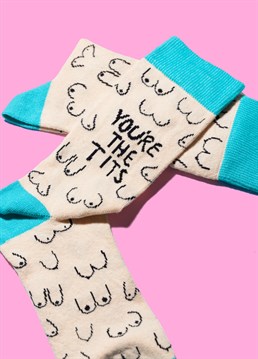 Youre The Tits Socks. Send them something a little cheeky with this brilliant Scribbler gift and trust us, they won't be disappointed!