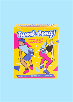 <p>Twerk to win! This super fun game puts your twerking skills to the test. Fill your box up with the ping pong bills and race to see who can empty their box the quickest!</p>
<p>Party Game Fun!<br />Twerk Pong is perfect for parties, gatherings and family fun and has three different game play modes. Be prepared for some laughs!</p>
<p>This item is sent seperately from our cards so they will not arrive together</p>