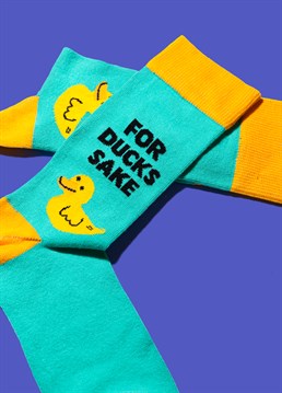 For Ducks Sake Socks. Send them something a little cheeky with this brilliant Scribbler gift and trust us, they won't be disappointed!