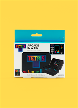 <p>Enjoy the iconic Tetris&reg; game with this pocket-sized game housed in a tin.</p>
<p>&ndash; Original Sounds<br />&ndash; Official Game Play<br />&ndash; Full Colour 8-bit Game<br />&ndash; 2.4&rdquo; Screen</p>
<p>Two different game modes:<br />Marathon &ndash; Can you go the distance? Traditional game play with 15 levels<br />Sprint &ndash; Get ready to race! How fast can you clear 25 lines?</p>
<p>Tetris &reg; &amp; &copy; 1985~2024 Tetris Holding.</p> <p>Requires 3x AAA batteries (not included)</p>
<p>This item is sent seperately from our cards so they will not arrive together</p>