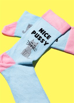 Nice Pussy Socks. Send them something a little cheeky with this brilliant Scribbler gift and trust us, they won't be disappointed!