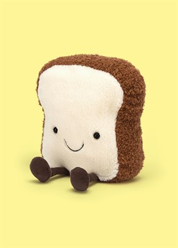 <ul>
    <li>Feeling toastie?&nbsp;</li>
    <li>Wake up to the Jellycat Amuseable Toast: a goofy, soft toy pal for any bread lover!&nbsp;</li>
    <li>With a fluffy, white middle and fuzzy, brown crust, this brilliant, breakfast buddy would make a cuddly cushion - just don&rsquo;t try to spread your butter on him in the morning!&nbsp;</li>
    <li>Dimensions: 26cm high, 19cm wide (Large)&nbsp;</li>
</ul>