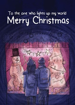 Ideal card to celebrate your first Christmas with a loved one or to reminisce on your first Christmas together.